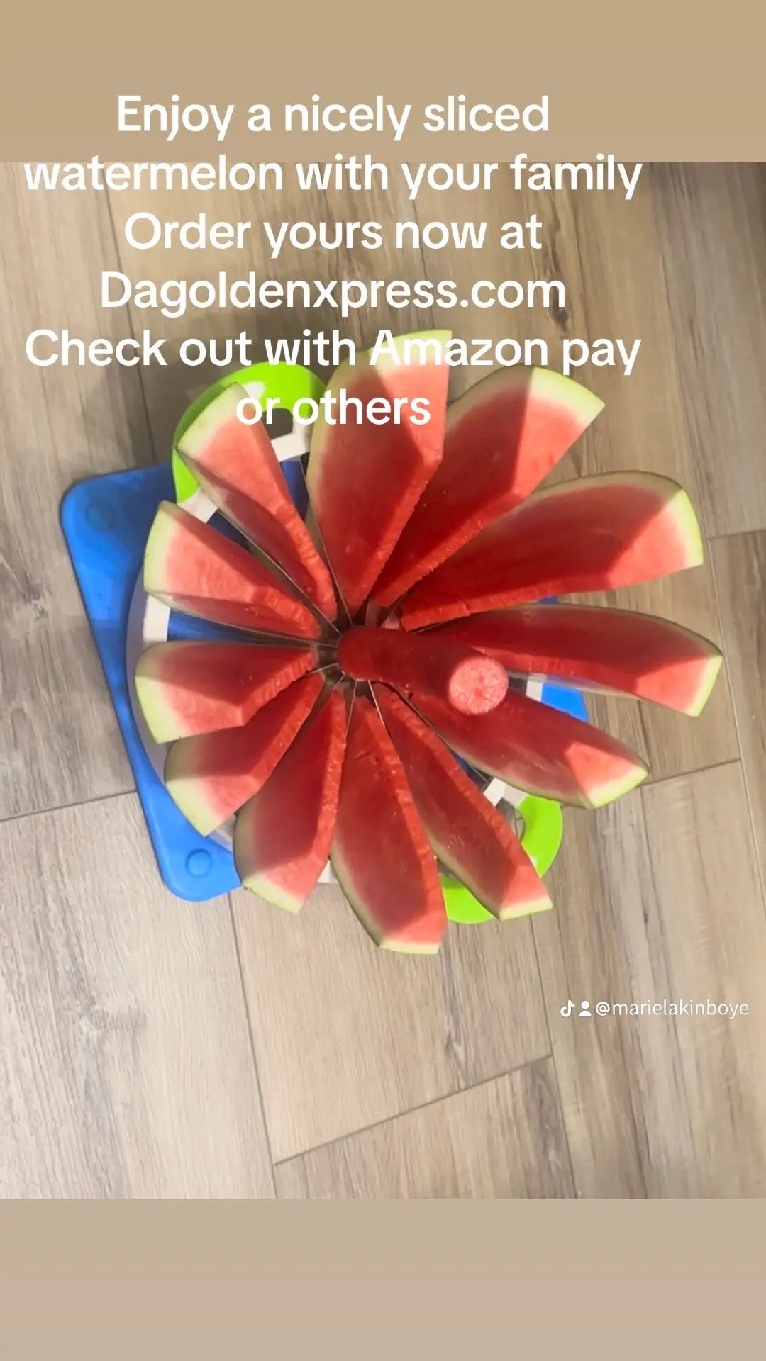 Extra large watermelon slicer!