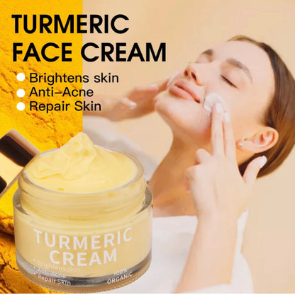 Turmeric Facial Cream Enriched with Vitamin C Suitable for Skin Repair Anti-Aging, Anti-Acne