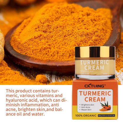 Turmeric Facial Cream Enriched with Vitamin C Suitable for Skin Repair Anti-Aging, Anti-Acne