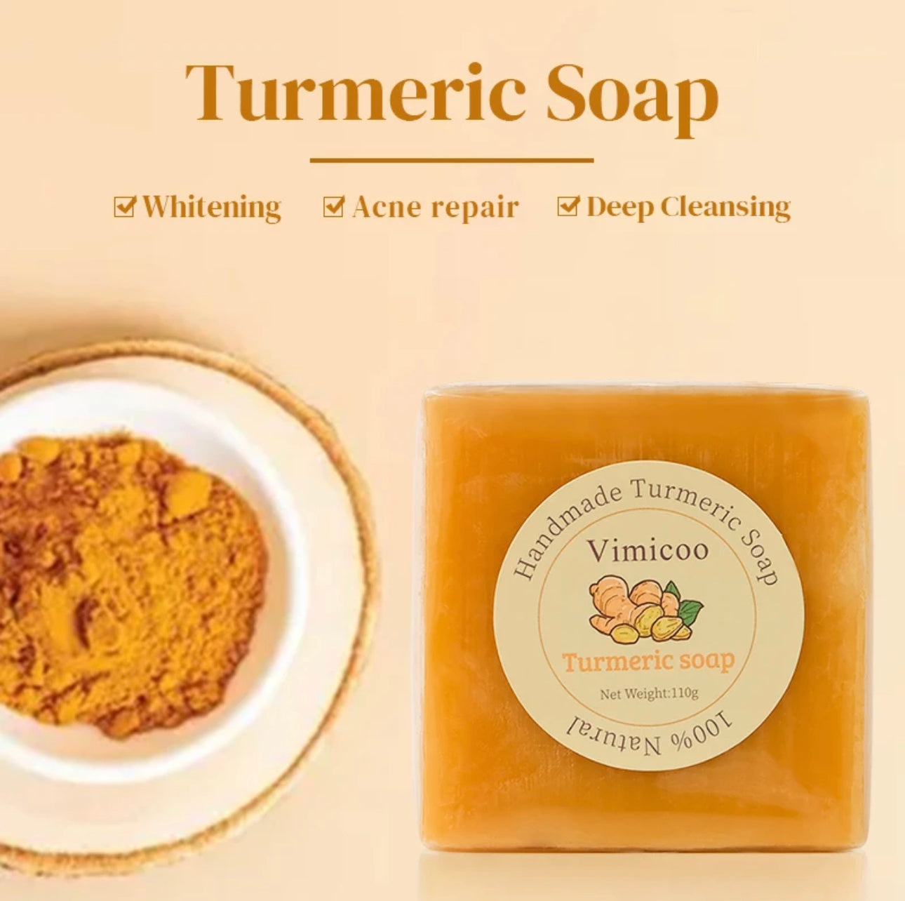 Turmeric Soap Handmade Soap with Intensive Skin Nourishment