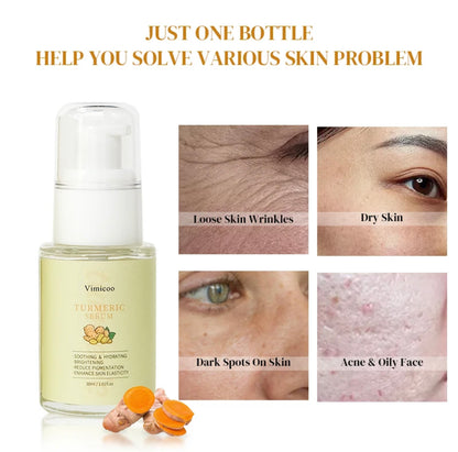 Turmeric Facial Serum Anti-Aging Anti-inflammation, Anti-bacterial effects Facial Beauty Care